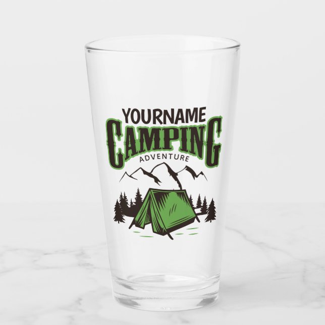 Personlig Camping Family Camp Resa Äventyr Glaskopp (Framsida)