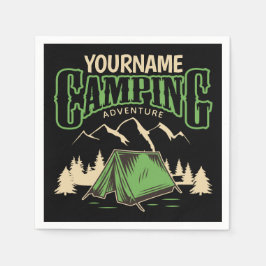 Personlig Camping Family Camp Resa Äventyr Pappersservett