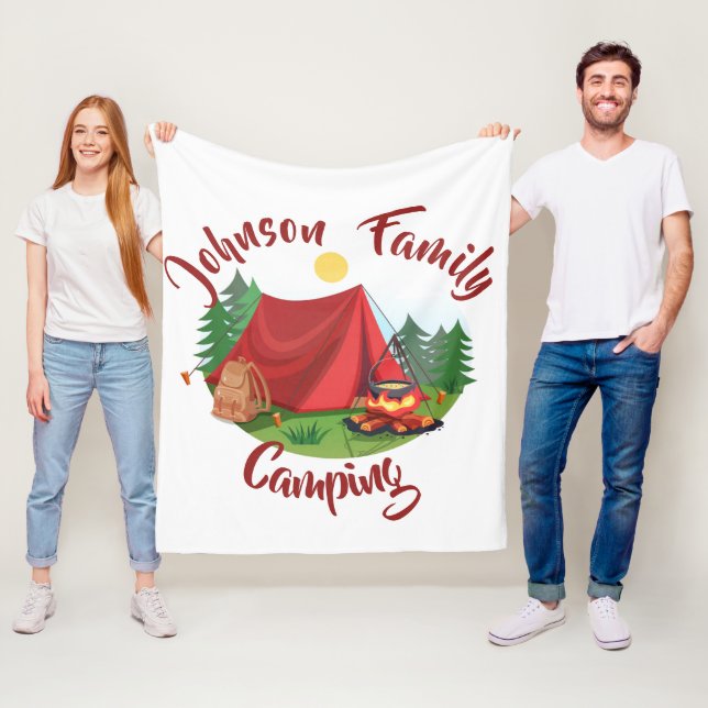 Personlig camping  fleecefilt (På plats)