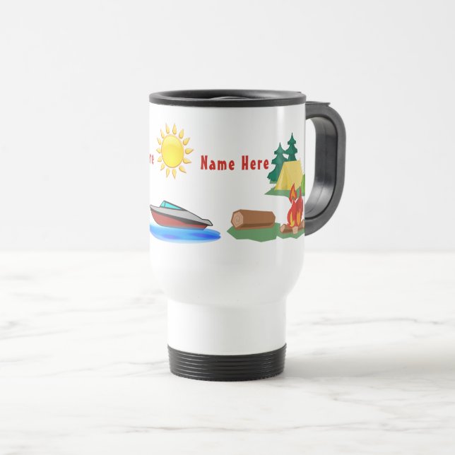 Personlig Camping Gifts, Anpassningsbar Camping Mu Resemugg (Framsida höger)