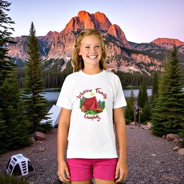 Personlig campingt-shirt  t shirt (Skapare uppladdad)