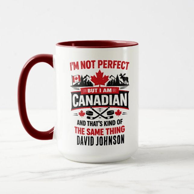 Personlig Canada Flag Day | Anpassad kanadensisk Mugg (Vänster)