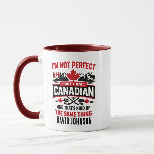 Personlig Canada Flag Day | Anpassad kanadensisk Mugg (Vänster)