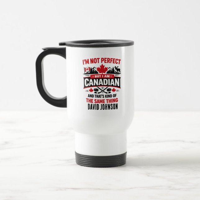 Personlig Canada Flag Day | Anpassad kanadensisk Resemugg (Vänster)