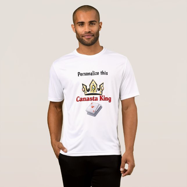 Personlig Canasta Kung Shirt T Shirt (Hel framsida)