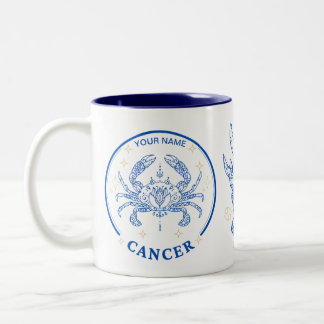 Personlig Cancer Zodiac 11 oz Två-Tonad Mugg