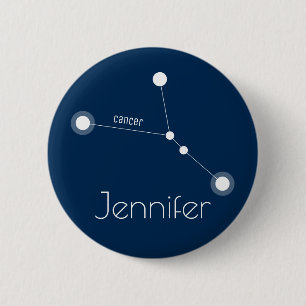 Personlig Cancer Zodiac Constellation Knapp