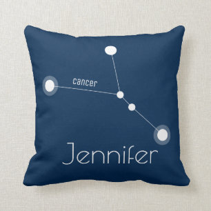 Personlig Cancer Zodiac Constellation Kudde