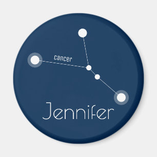 Personlig Cancer Zodiac Constellation Magnet