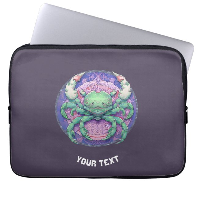 PERSONLIG CANCER ZODIAC-SIGN LAPTOP FODRAL (Framsidan)
