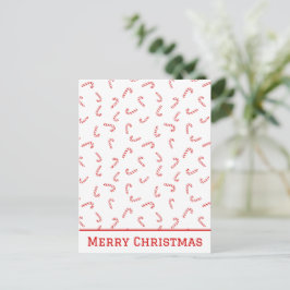 Personlig Candy cane jul Vykort