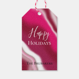 Personlig Candy cane Unik Red Lycklig Helgdag Presentetikett