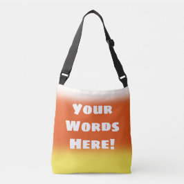 Personlig Candy corn Crossbody Bag Axelväska