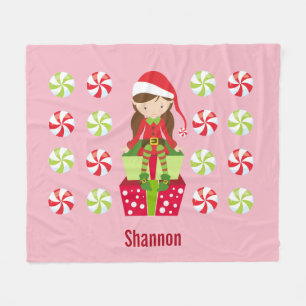 Personlig Candy Crush Female Elf Fleecefilt