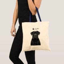 Personlig Cane Corso-porträtt Skräddarsydd Totebag