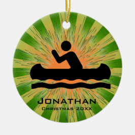 Personlig Canoeing Ornament