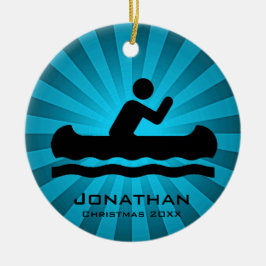 Personlig Canoeing Ornament