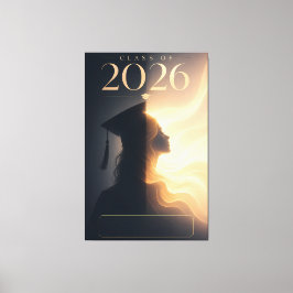 Personlig Canvas Namnkonst Klass 2026