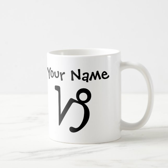 Personlig Capricorn Mugg - Zodiac Mugg (Höger)