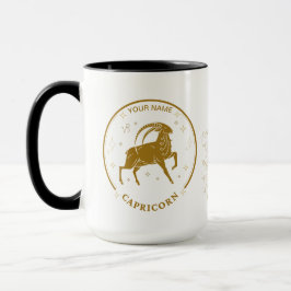 Personlig Capricorn Zodiac 15 oz Mugg