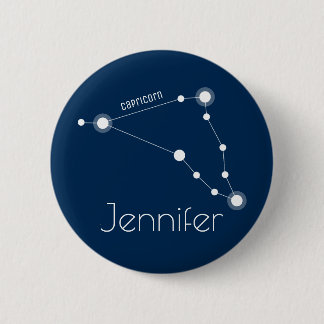 Personlig Capricorn Zodiac Constellation Knapp