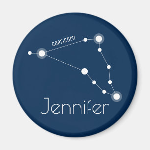 Personlig Capricorn Zodiac Constellation Magnet