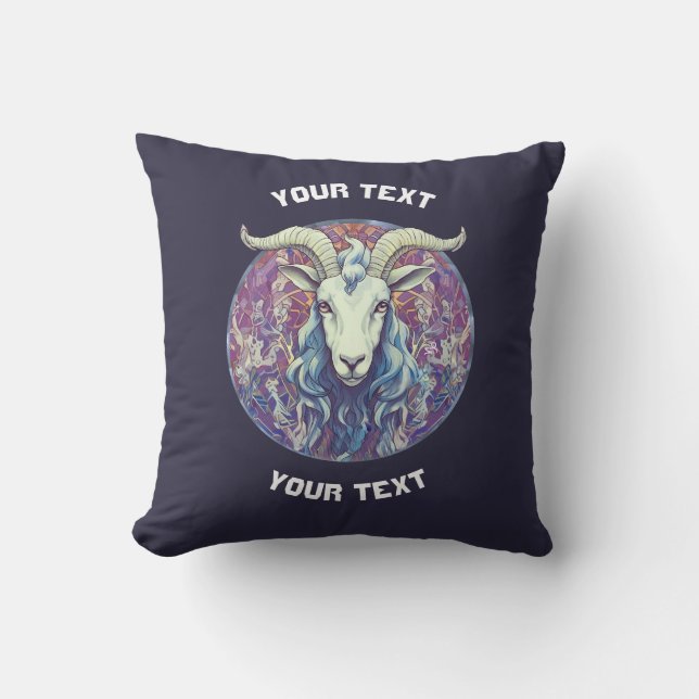 PERSONLIG Capricorn ZODIAC SIGN Kudde (Framsida)