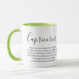Personlig Capricorns Zodiac-tecken och egenskaper Mugg
