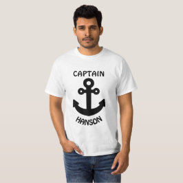 Personlig Captain Black Anchor Tee