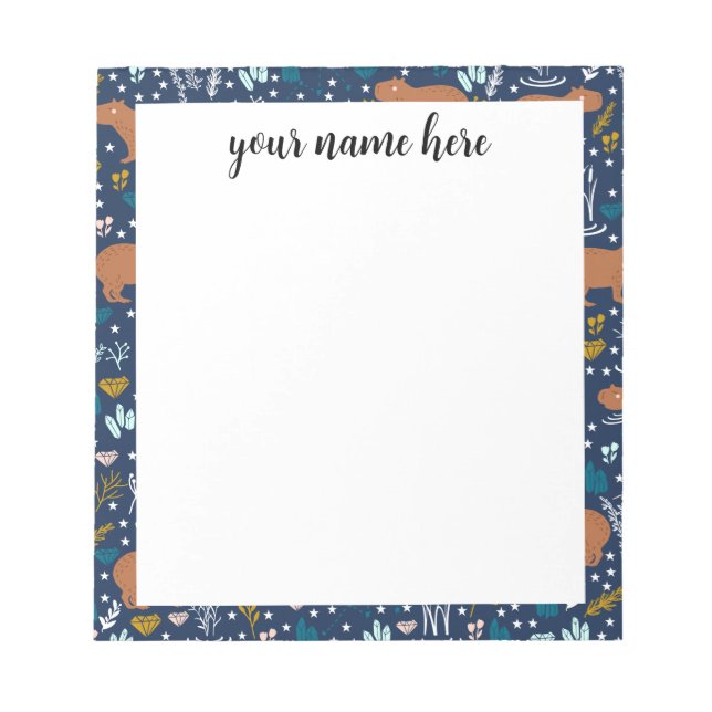 Personlig Capybara Anteckningsblock (Framsida)