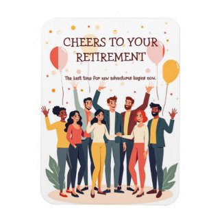 Personlig Card - Farewell-kolleger Magnet