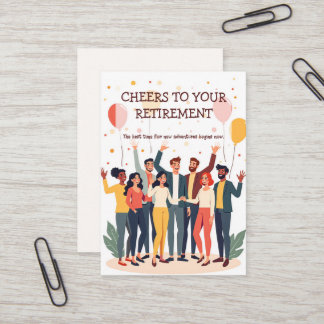 Personlig Card - Farewell-kolleger Visitkort
