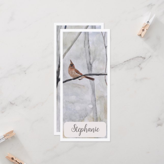 Personlig Cardinal Giant Bookmark (Fram/Back In Situ)