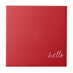Personlig Cardinal Red Kakelplatta