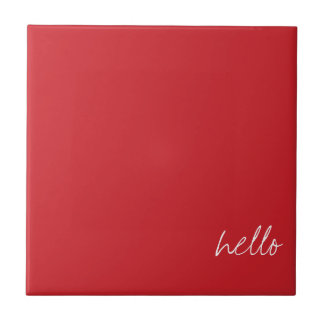 Personlig Cardinal Red Kakelplatta