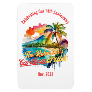 Personlig CARIBBEAN CRUISE-dörr Keepsaké Magnet