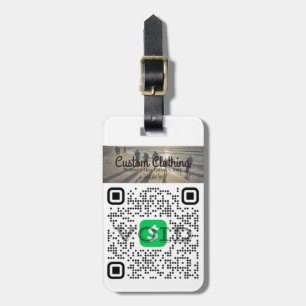 Personlig Cash App & Venmo QR-kod bagagetikett Bagagebricka