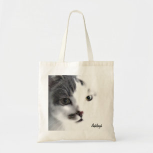 Personlig Cat Ansikte Close Matkasse Tygkasse