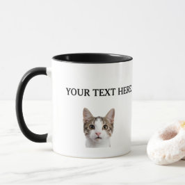 Personlig Cat Ansikte Djurälskare Owner Mugg