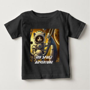 Personlig Cat Astronaut Illustration T-Shirt