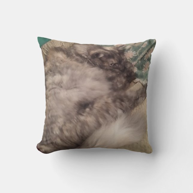 Personlig Cat Cushion by RoseWrites Kudde (Framsida)