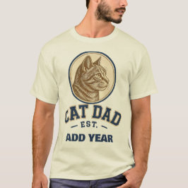 Personlig Cat Dad Varsity-tröja T Shirt