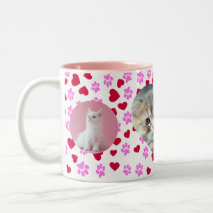 Personlig Cat Lover Coffee Mugg Anpassningsbar Pho