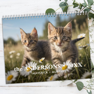 Personlig Cat Lovers Family Anpassningsbar 2026 Ph Kalender