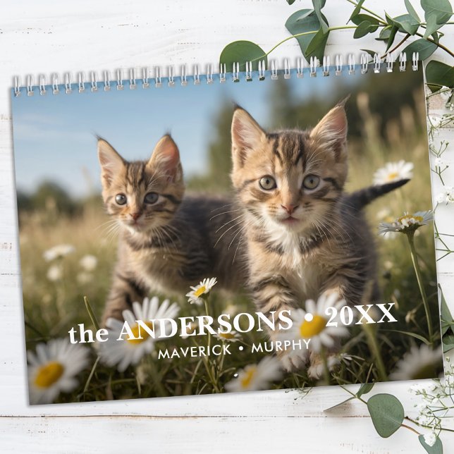 Personlig Cat Lovers Family Anpassningsbar 2026 Ph Kalender (Skapare uppladdad)