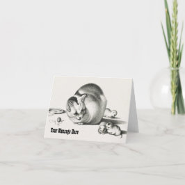 Personlig Cat Mamma - Baby Cats Gift Tack Kort