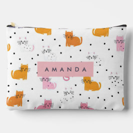 Personlig Cat Mönster med Polka dots