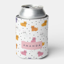 Personlig Cat Mönster med Polka dots