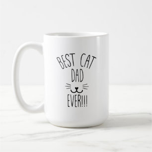Personlig Cat Pappa Mugg, Cat Lover Gift,Best Cat Kaffemugg