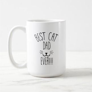 Personlig Cat Pappa Mugg, Cat Lover Gift,Best Cat Kaffemugg